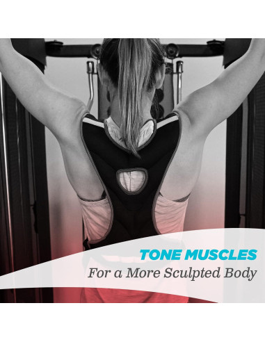 Chaleco con peso Empower para mujeres - 3,63 kg - Negro