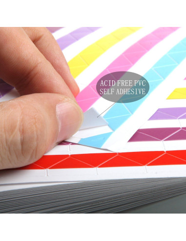 Esquinas de Foto Autoadhesivas ADVcer 5100 Piezas 6 Colores