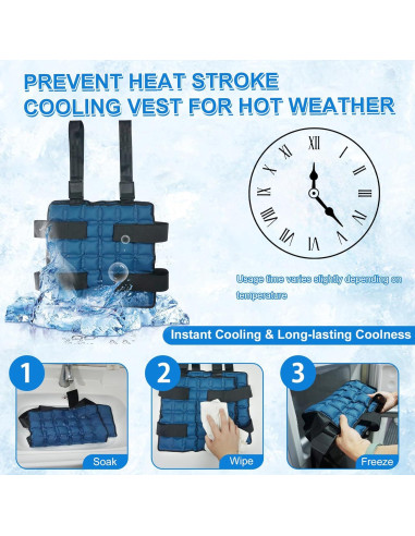 Chaleco Refrigerante Blobuste Ajustable 72 Celdas S-5XL