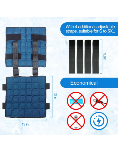 Chaleco Refrigerante Blobuste Ajustable 72 Celdas S-5XL