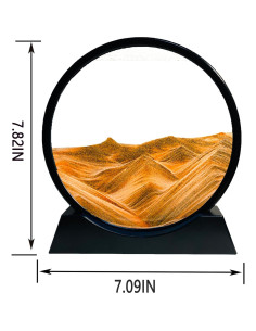 Arte de Arena en Movimiento SANDCLE 17.78 cm Amarillo 3D 2