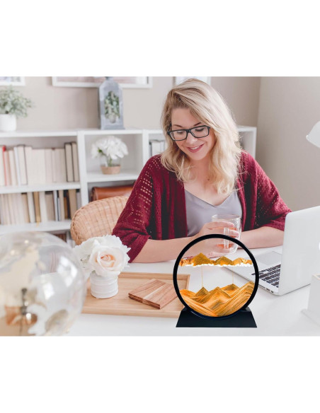 Arte de Arena en Movimiento SANDCLE 17.78 cm Amarillo 3D