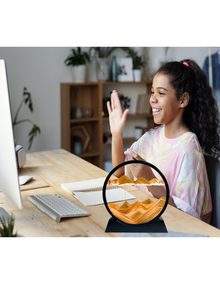 Arte de Arena en Movimiento SANDCLE 17.78 cm Amarillo 3D