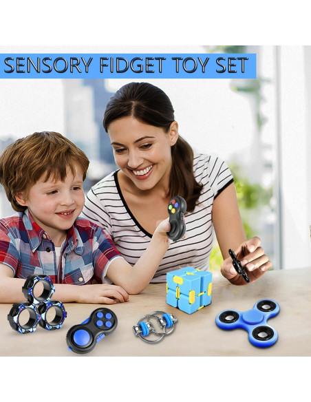 Juego Antiestrés Dr.Kbder Azul 5 Juguetes Sensores