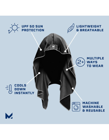 Toalla con Capucha Mission 107300 - Enfriamiento UPF 50