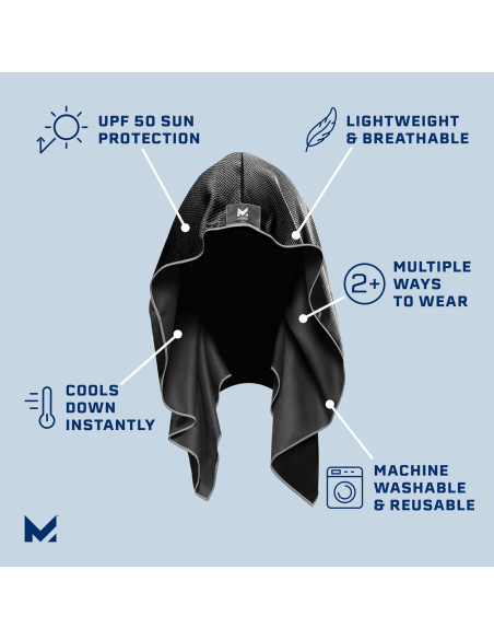 Toalla con Capucha Mission 107300 - Enfriamiento UPF 50