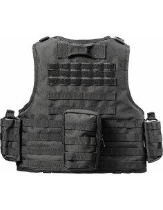 Chaleco Táctico vAv YAKEDA Ajustable Negro para Adultos 2