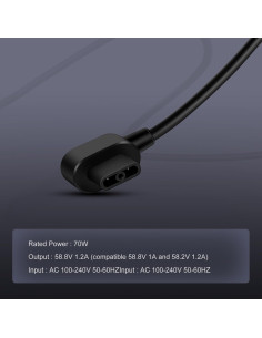 Cargador 58.8V 1.2A 70W para Ninebot S-Plus y Mini Plus 2