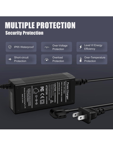 Cargador 58.8V 1.2A 70W para Ninebot S-Plus y Mini Plus