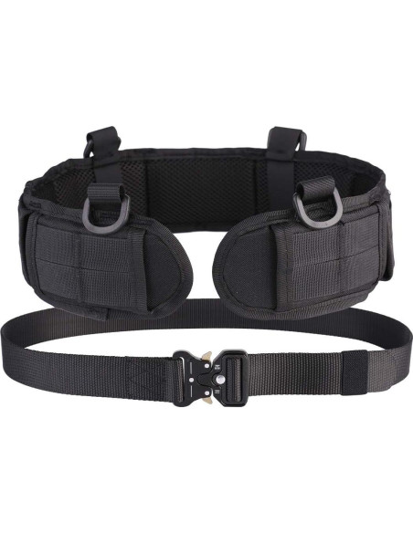 Cinturón Táctico Molle HLYQE Verde Militar Ajustable