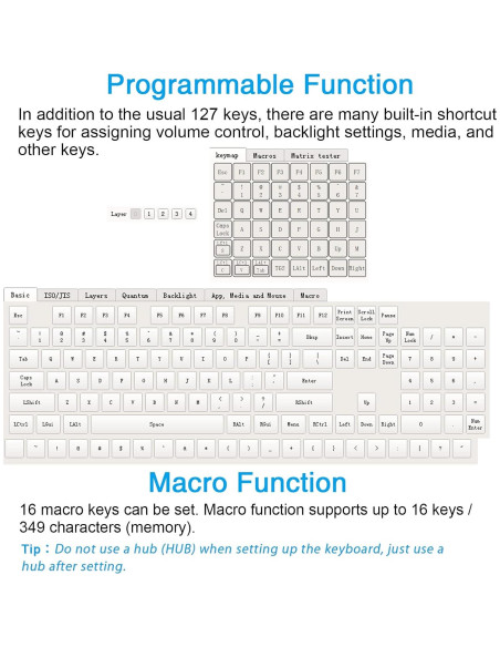 Teclado Mecánico Koolertron 48 Teclas RGB Programable Teclado Mecánico Koolertron 48 Teclas RGB Programable