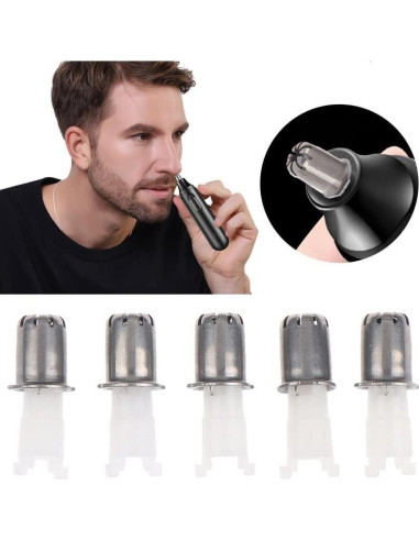 Paquete de 5 Cabezas Recambio TorSor para Recortador Nasal