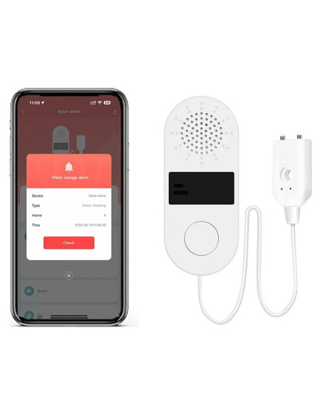 Detector de Fugas de Agua IHSENO WiFi 130dB con Alarma Detector de Fugas de Agua IHSENO WiFi 130dB con Alarma