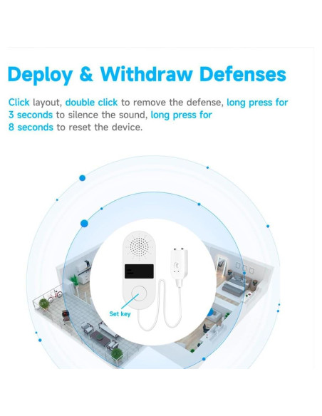 Detector de Fugas de Agua IHSENO WiFi 130dB con Alarma Detector de Fugas de Agua IHSENO WiFi 130dB con Alarma