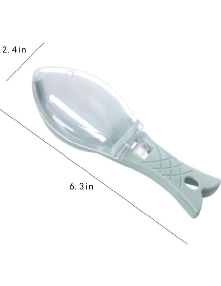 Escalador de Pescado EYAKEG 16 cm, Removedor de Escamas Rápido