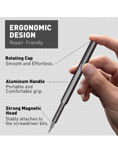 Juego de Destornilladores 63 en 1 VMAN Magnético Profesional