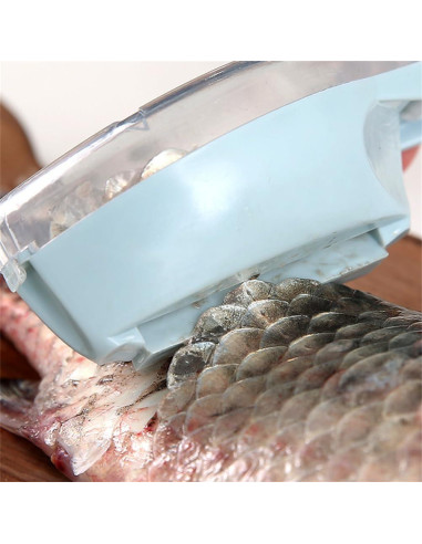 Escalador de Pescado EYAKEG 16 cm, Removedor de Escamas Rápido