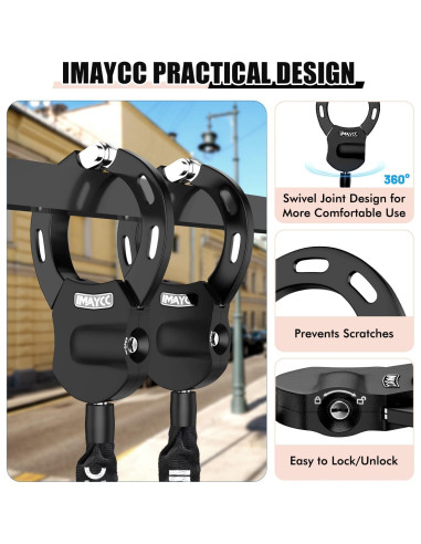 Candado Antirrobo IMAYCC para Scooter 94 cm Resistente