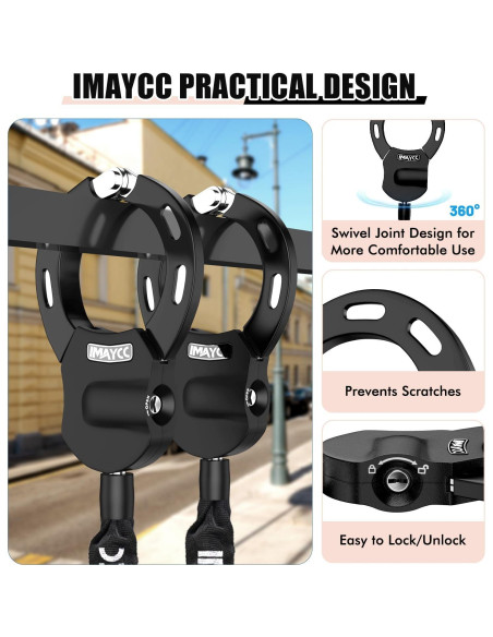 Candado Antirrobo IMAYCC para Scooter 94 cm Resistente