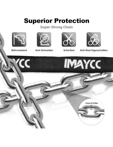 Candado Antirrobo IMAYCC para Scooter 94 cm Resistente