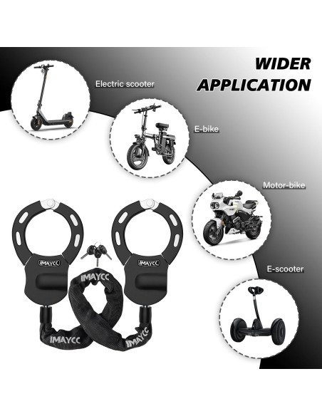 Candado Antirrobo IMAYCC para Scooter 94 cm Resistente