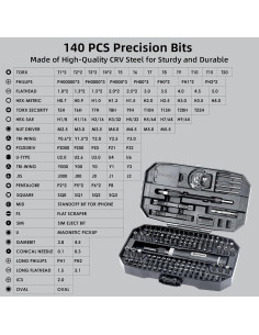 Kit de Destornilladores de Precisión Sharden 153 en 1 2
