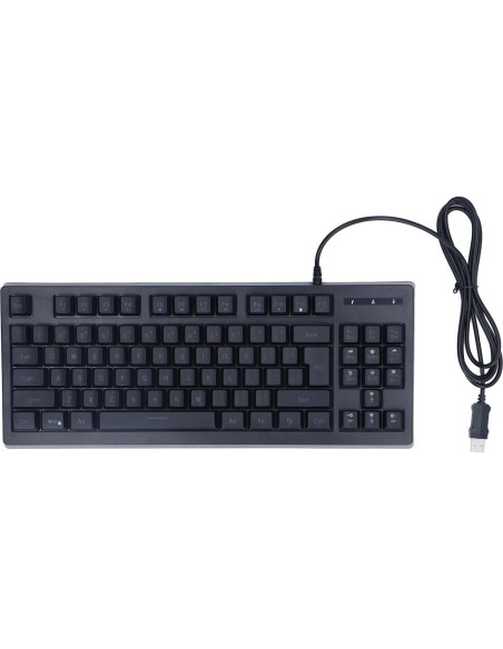 Teclado Gaming GOWENIC RGB USB Ergonómico 87 Teclas