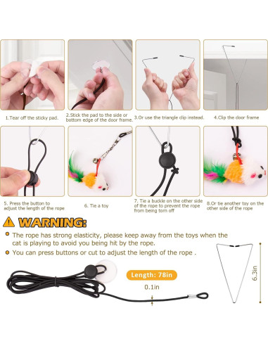 Juguetes Interactivos para Gatos HOSFROLL 3 en 1 con Ventosas