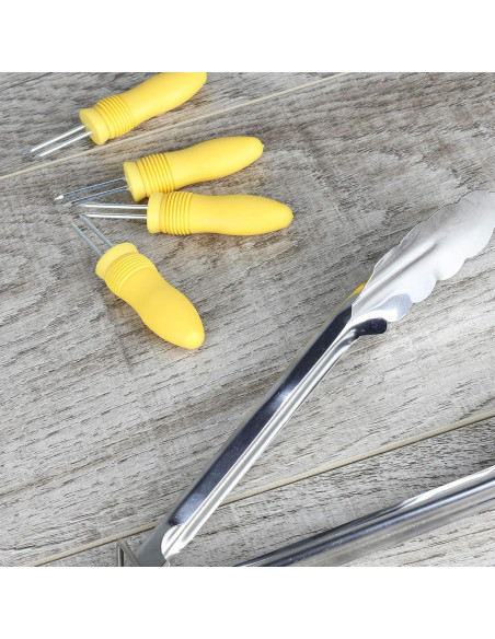 Soportes de Maíz Rocky Mountain Goods - Juego de 6 Piezas - Antideslizantes