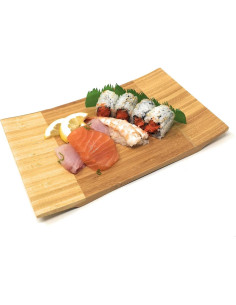 Plato de Servicio de Bambú Rectangular 26.9x17 cm - Hogar Asiático 2