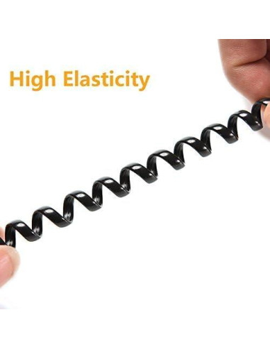 Cable de Teléfono Uvital RJ9 5 Pack 1.4m/8m Negro