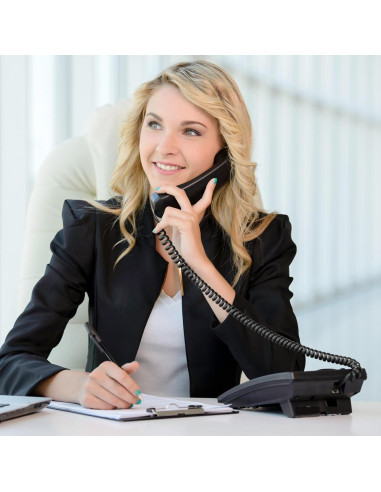 Cable de Teléfono Uvital RJ9 5 Pack 1.4m/8m Negro