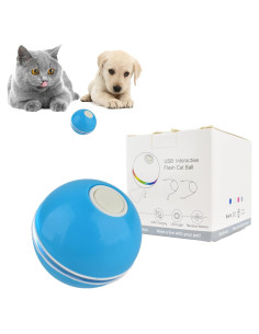 Bola Interactiva para Gatos y Perros Cdypesp Azul LED