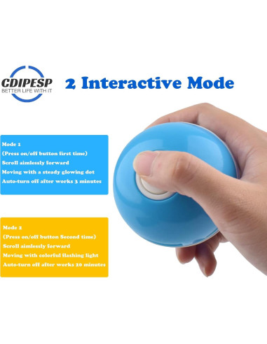 Bola Interactiva para Gatos y Perros Cdypesp Azul LED
