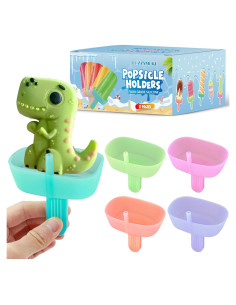 5 Sujetadores de Paletas Cozzymore de Silicona Reutilizables