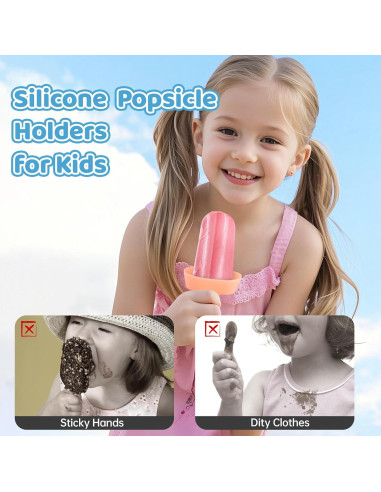 5 Sujetadores de Paletas Cozzymore de Silicona Reutilizables