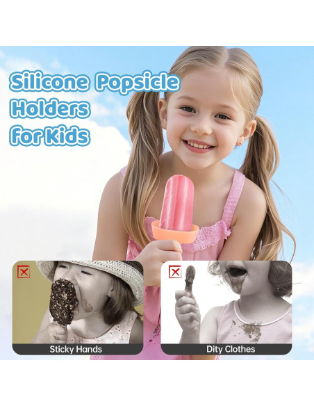 5 Sujetadores de Paletas Cozzymore de Silicona Reutilizables