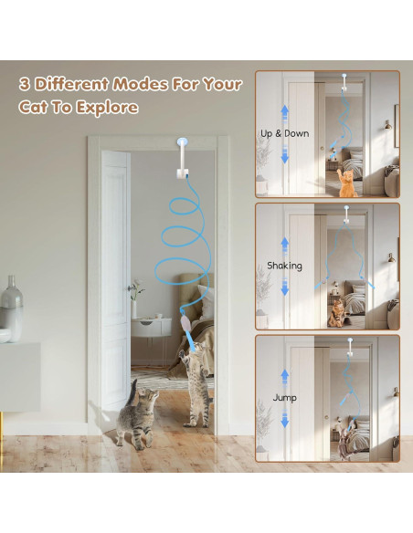 Juguete Interactivo para Gatos Bolpetizo con Ratones de Plumas