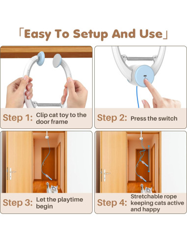 Juguete Interactivo para Gatos Bolpetizo con Ratones de Plumas