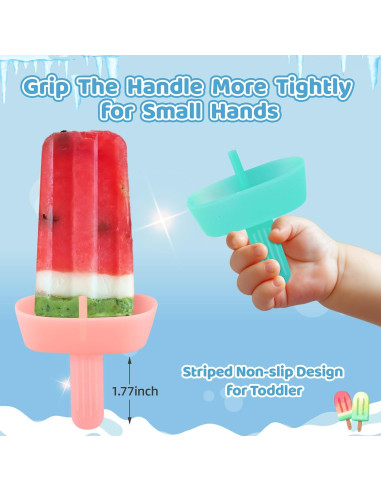 5 Sujetadores de Paletas Cozzymore de Silicona Reutilizables