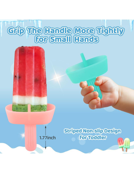 5 Sujetadores de Paletas Cozzymore de Silicona Reutilizables