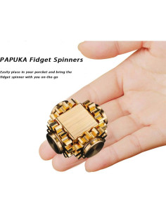 Spinner Antiestrés de Bronce PAPUKA Engranajes Enlace 2