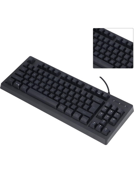 Teclado Gaming GOWENIC RGB USB Ergonómico 87 Teclas