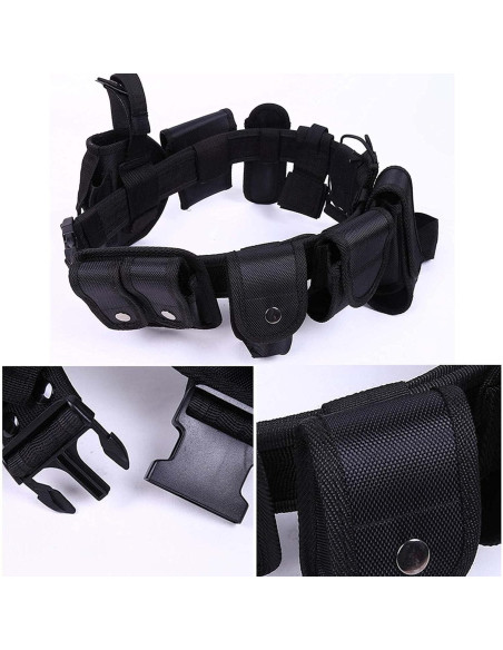 Cinturón Táctico Multifuncional Ltvystore 80-140 cm Negro