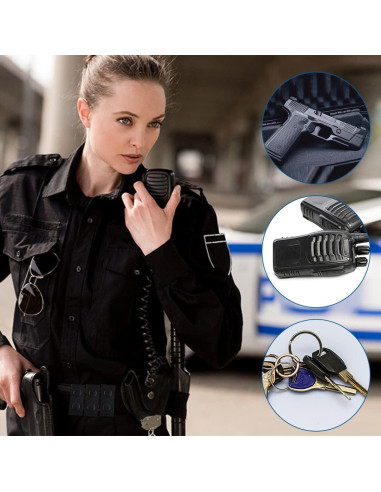 Cinturón Táctico Multifuncional Ltvystore 80-140 cm Negro