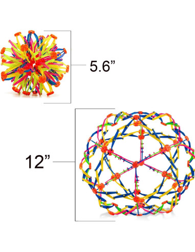 Bola Expandible 4E's Novelty, Esfera Sensorial Multicolor