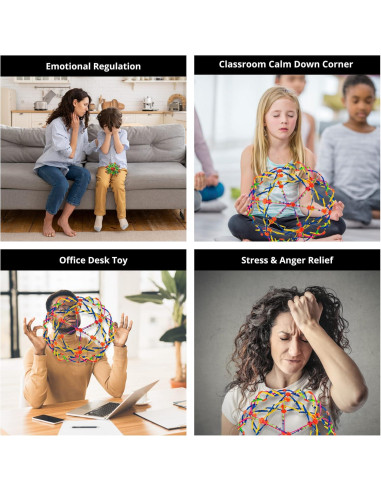 Bola Expandible 4E's Novelty, Esfera Sensorial Multicolor