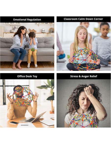 Bola Expandible 4E's Novelty, Esfera Sensorial Multicolor