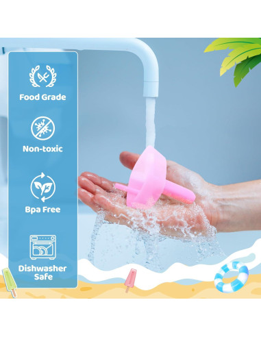 5 Sujetadores de Paletas Cozzymore de Silicona Reutilizables