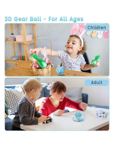 Bola Antiestrés Gear Ball HLXY 7.11 cm para Adultos y Niños 2